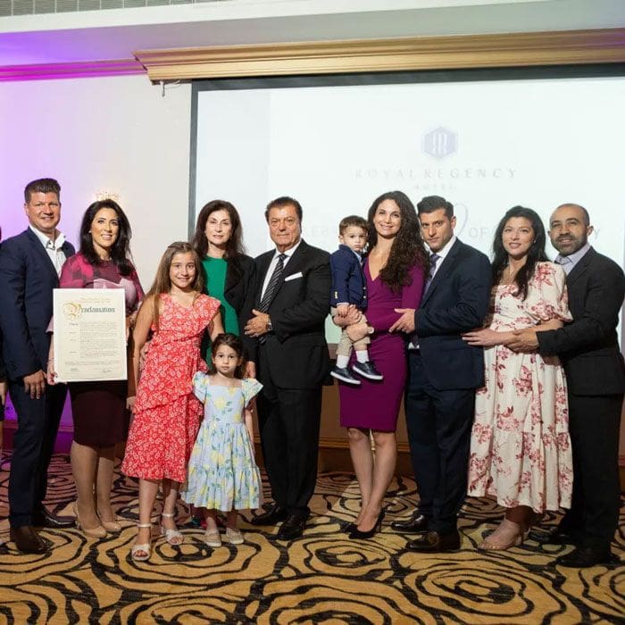 A group of people posing for a photo at an event in Yonkers, NY